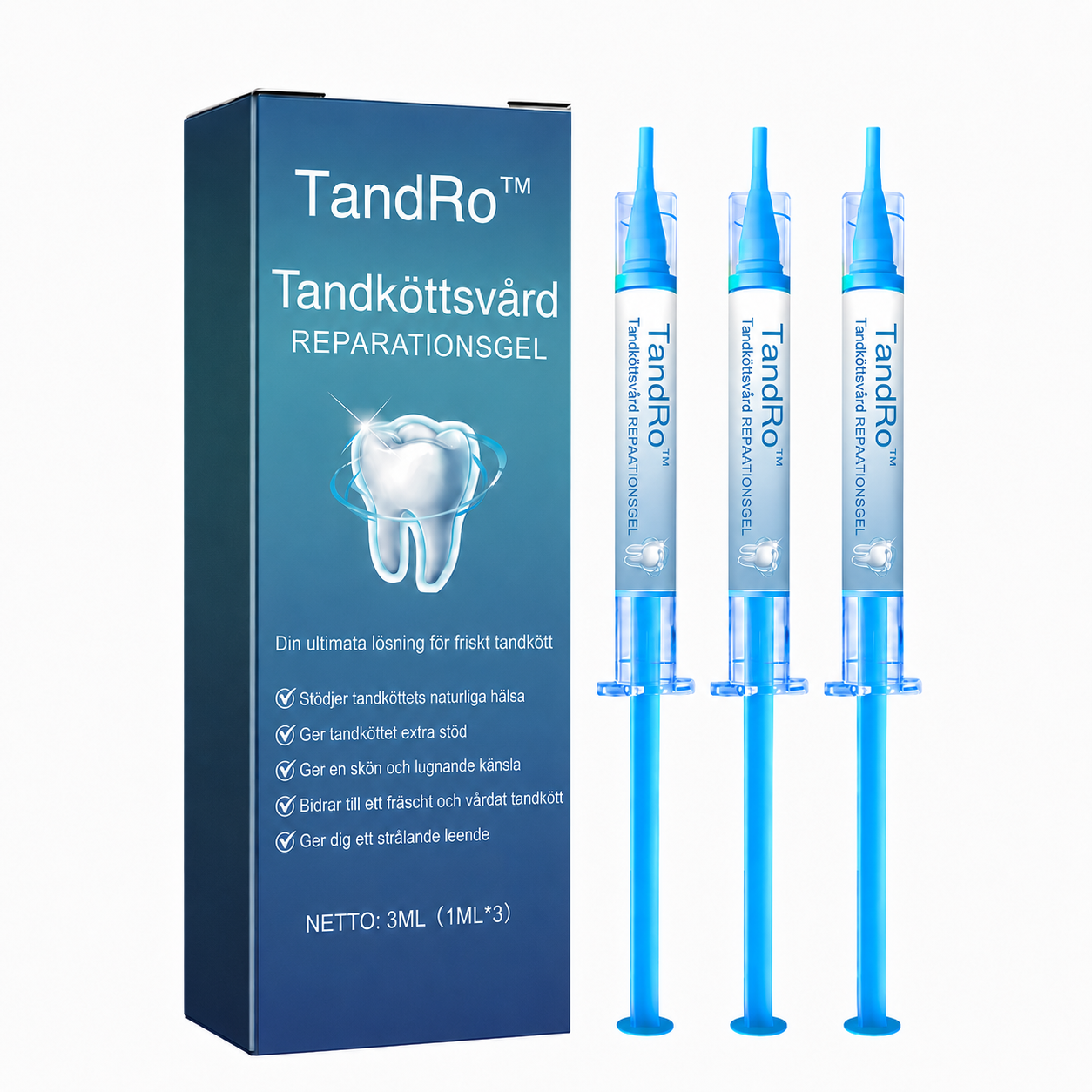 TandRo™ | Precisionsgel för daglig tandköttsvård – på bara 14 dagar!
