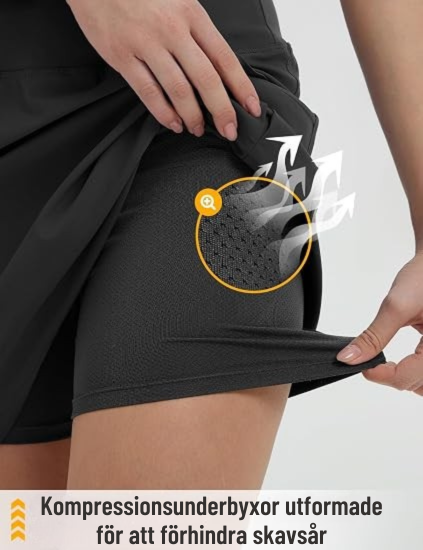 Flexora™ | Bekväm aktiv kjol med short