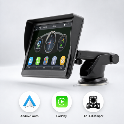NordDrive Connect™ | Trådlös CarPlay- och Android Auto-skärm med Bluetooth, FM-sändare och stöd för backkamera