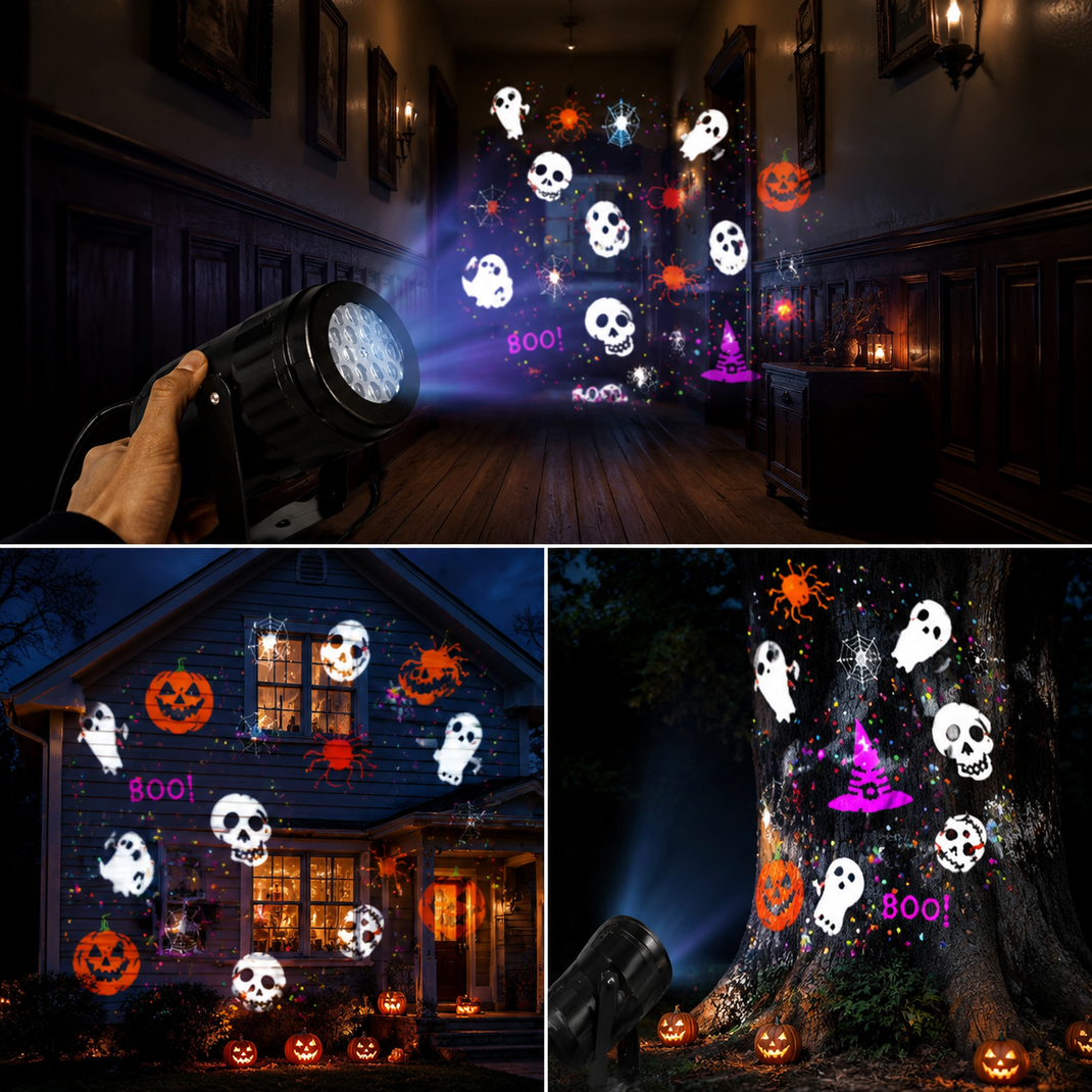 Halloweenprojektor | Skapa kuslig feststämning på sekunder 🎃👻