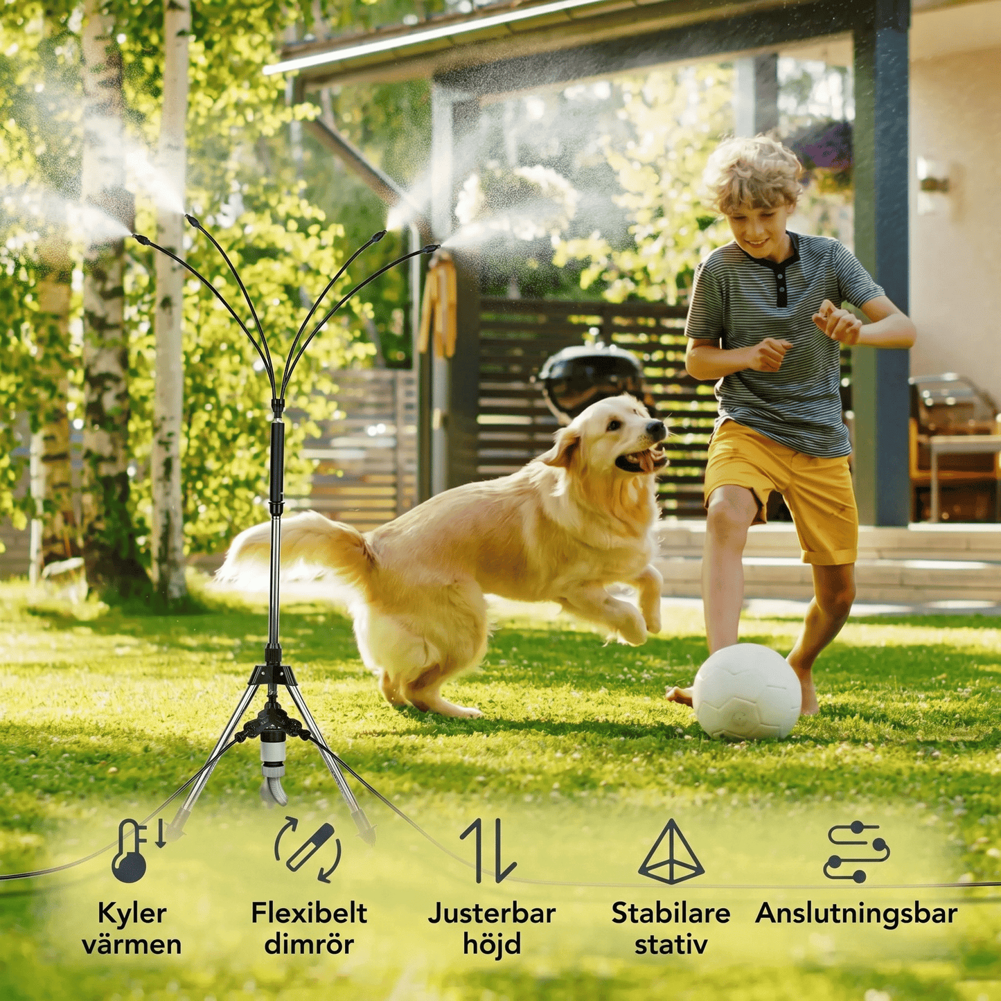 SvalMist™ | Portabelt kylsystem med svalkande vattendimma