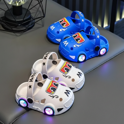 BilBlink™ | Lekfulla LED-biltofflor för barn