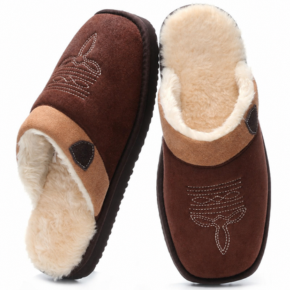 WesternTofflor™ | Cowboy-inspirerade tofflor med mjuk fleece