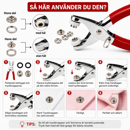 KnappFix™ | Fäst och reparera knappar på några sekunder