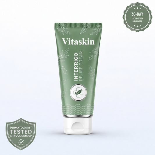 Vitaskin™ mjukgörande kräm | Eliminera 98 % av utslagen i hudvecken på 7 dagar