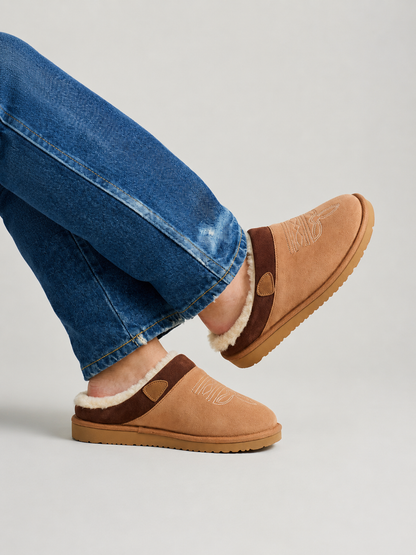 WesternTofflor™ | Cowboy-inspirerade tofflor med mjuk fleece
