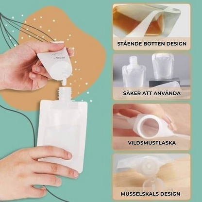 FyllSmart™ | återfyllningsbara reseförpackningar för smart packning
