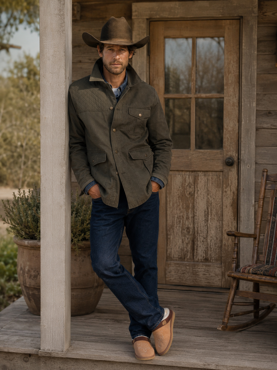 WesternTofflor™ | Cowboy-inspirerade tofflor med mjuk fleece