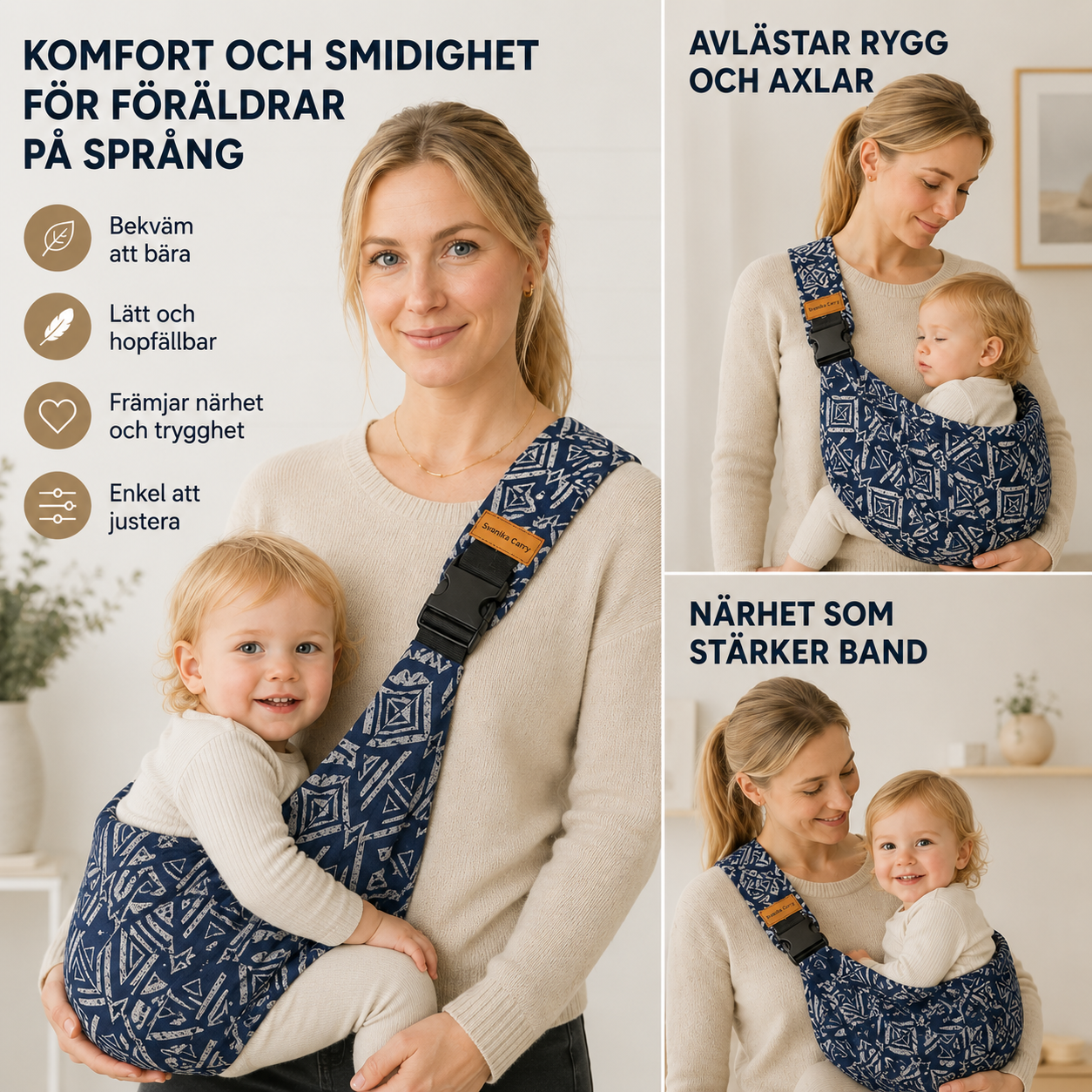 NärBär™ Komfort | Ergonomisk bärsjal för småbarn (kopie)