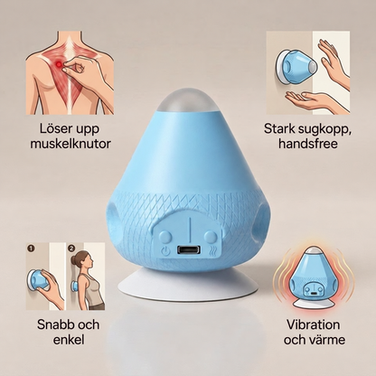 PunktRo™ | Väggmonterad triggerpunktsmassör med värme och vibration
