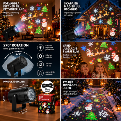 Julprojektor | Skapa magisk julstämning på sekunder 🎄✨