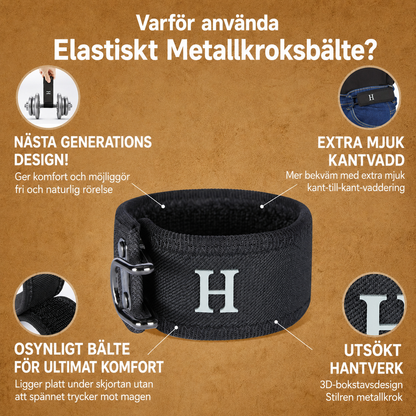 Elastiskt Metallkroksbälte | Taktisk Komfort med Stil