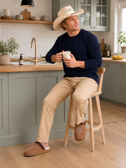 WesternTofflor™ | Cowboy-inspirerade tofflor med mjuk fleece