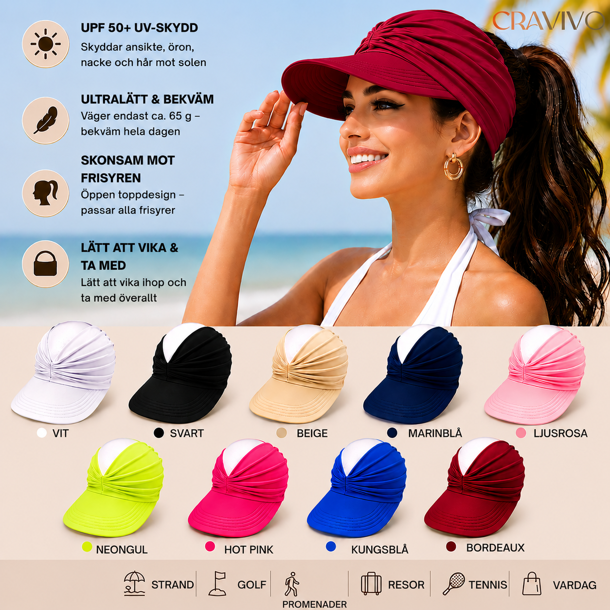 Solhatt™ | Elegant solbeskyttelse til varme sommerdage