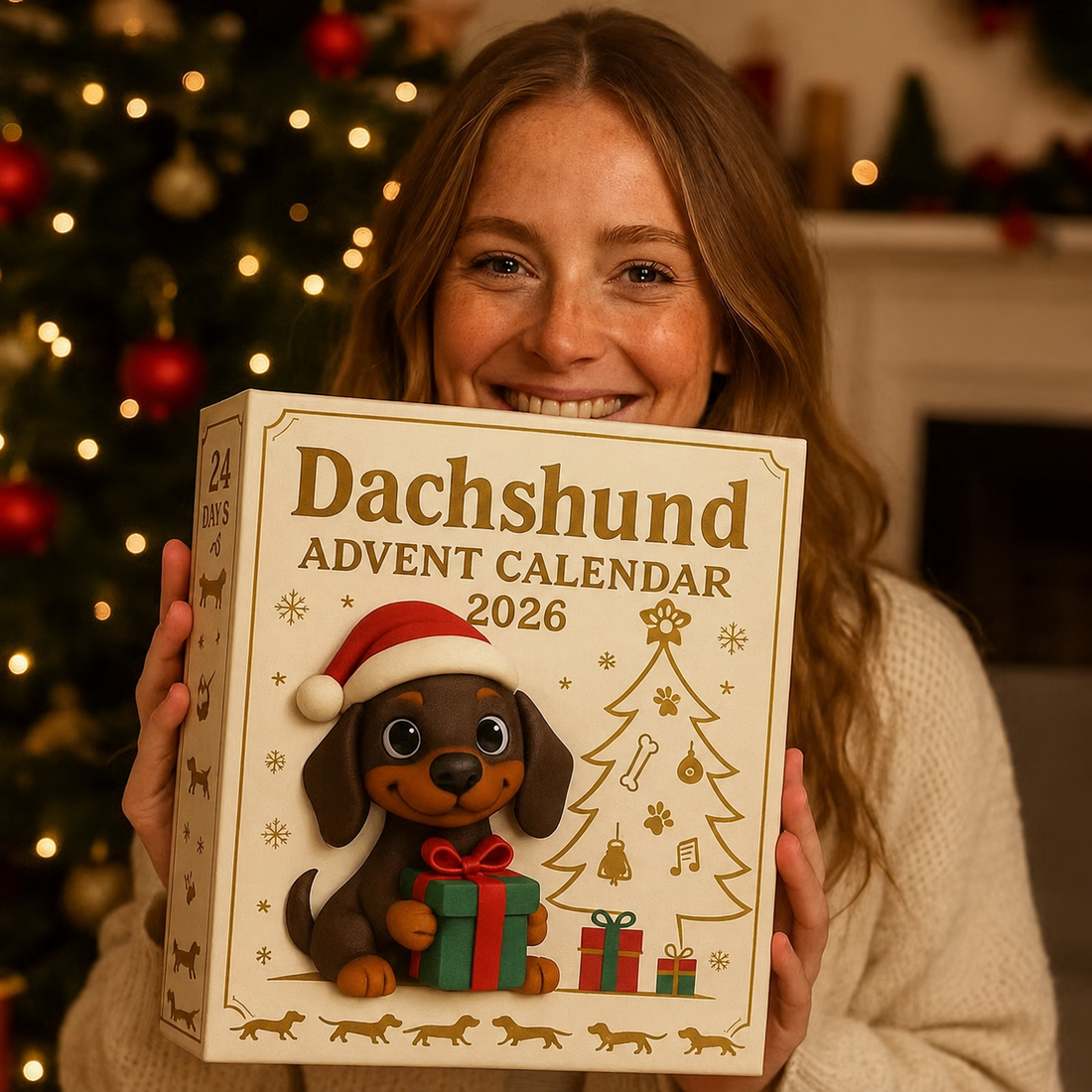 TaxMagi™ – 24 dagars julförväntan med adventskalendern ”Cute Dachshunds” | 2026