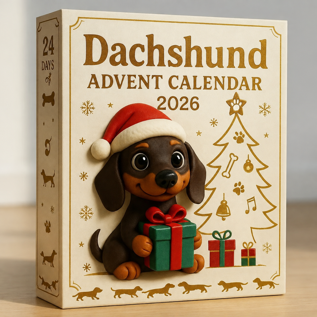 TaxMagi™ – 24 dagars julförväntan med adventskalendern ”Cute Dachshunds” | 2026