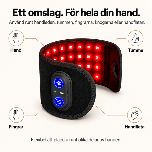 HandRo™ | Rödljusomslag för stela och trötta händer