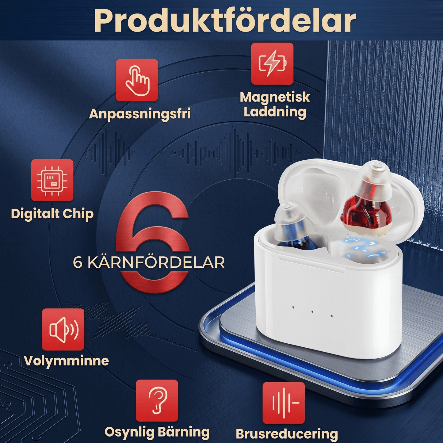 Hörly™ – Diskret hörhjälp med brusreducering