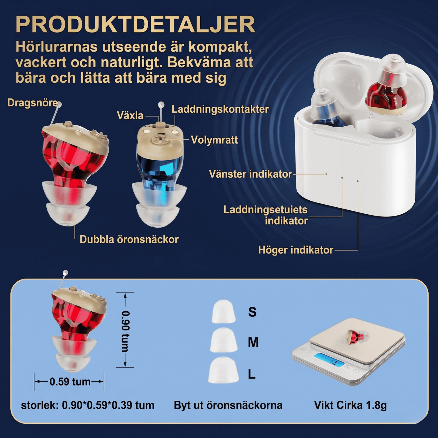 Hörly™ – Diskret hörhjälp med brusreducering