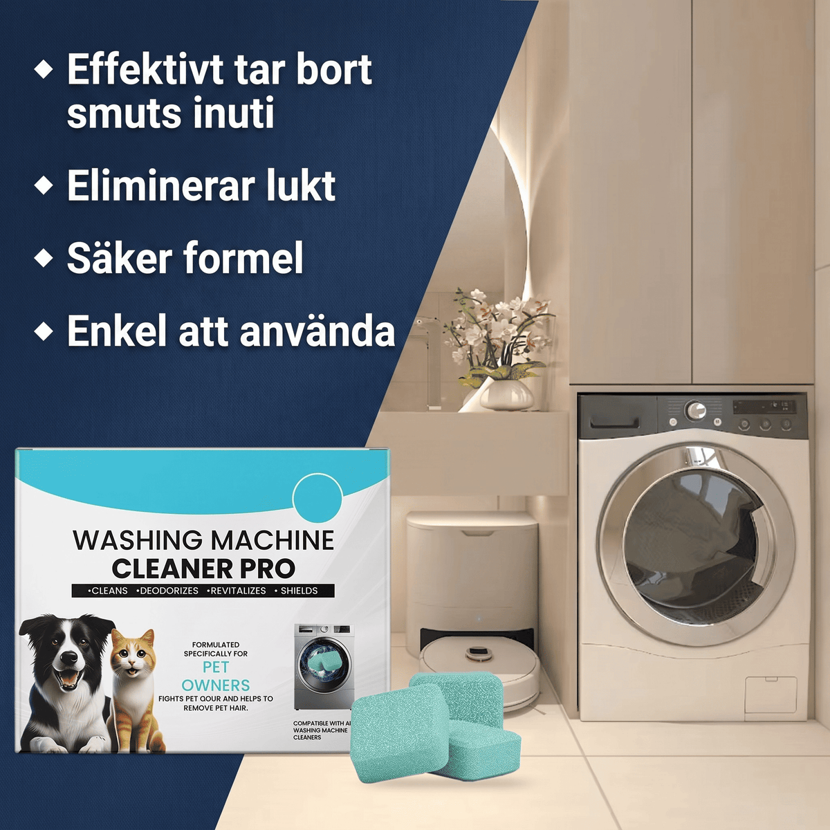 TrumRen™ – Djuprengörande tabletter för en ren och fräsch tvättmaskin