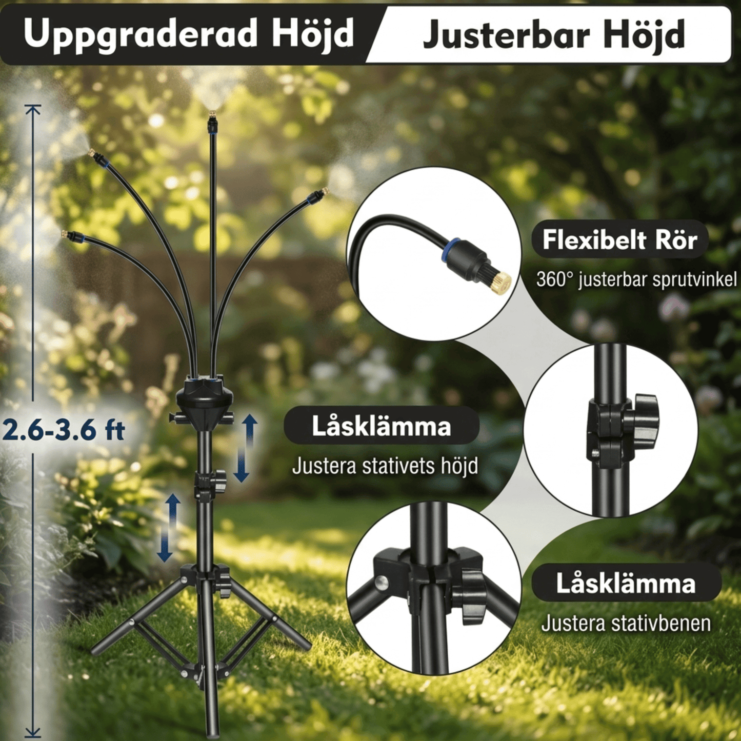 SvalMist™ | Portabelt kylsystem med svalkande vattendimma