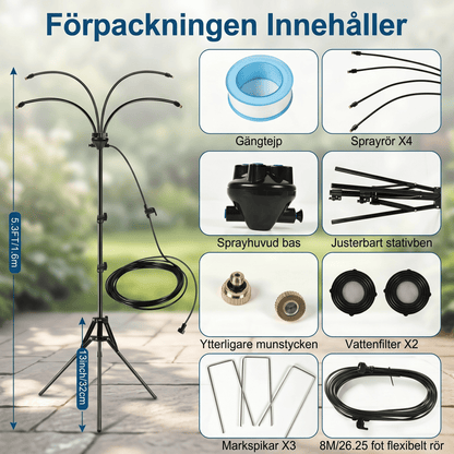 SvalMist™ | Portabelt kylsystem med svalkande vattendimma