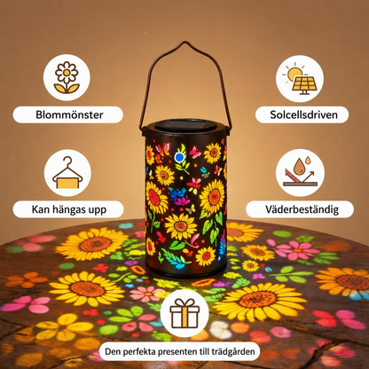 Solblomma Lykta™ | Solcellsdriven blomlykta