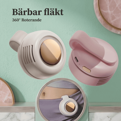SvalKlämm™ | portabel mini-fläkt med klämma, 360° luftflöde
