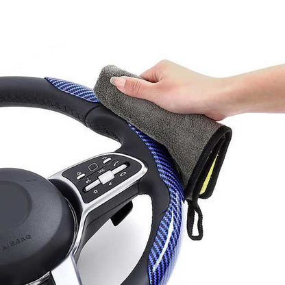 StyrKomfort™  2pc | Bekvämt rattöverdrag i PU-läder med halkskydd för stabilare kontrollpcpc