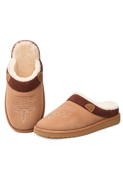 WesternTofflor™ | Cowboy-inspirerade tofflor med mjuk fleece