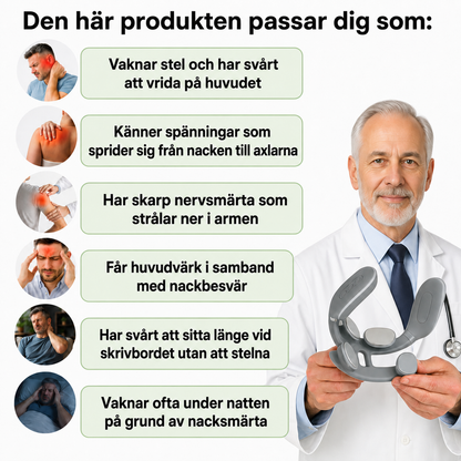 NackRo™ Pro | Nackmassage med TENS, EMS och värme