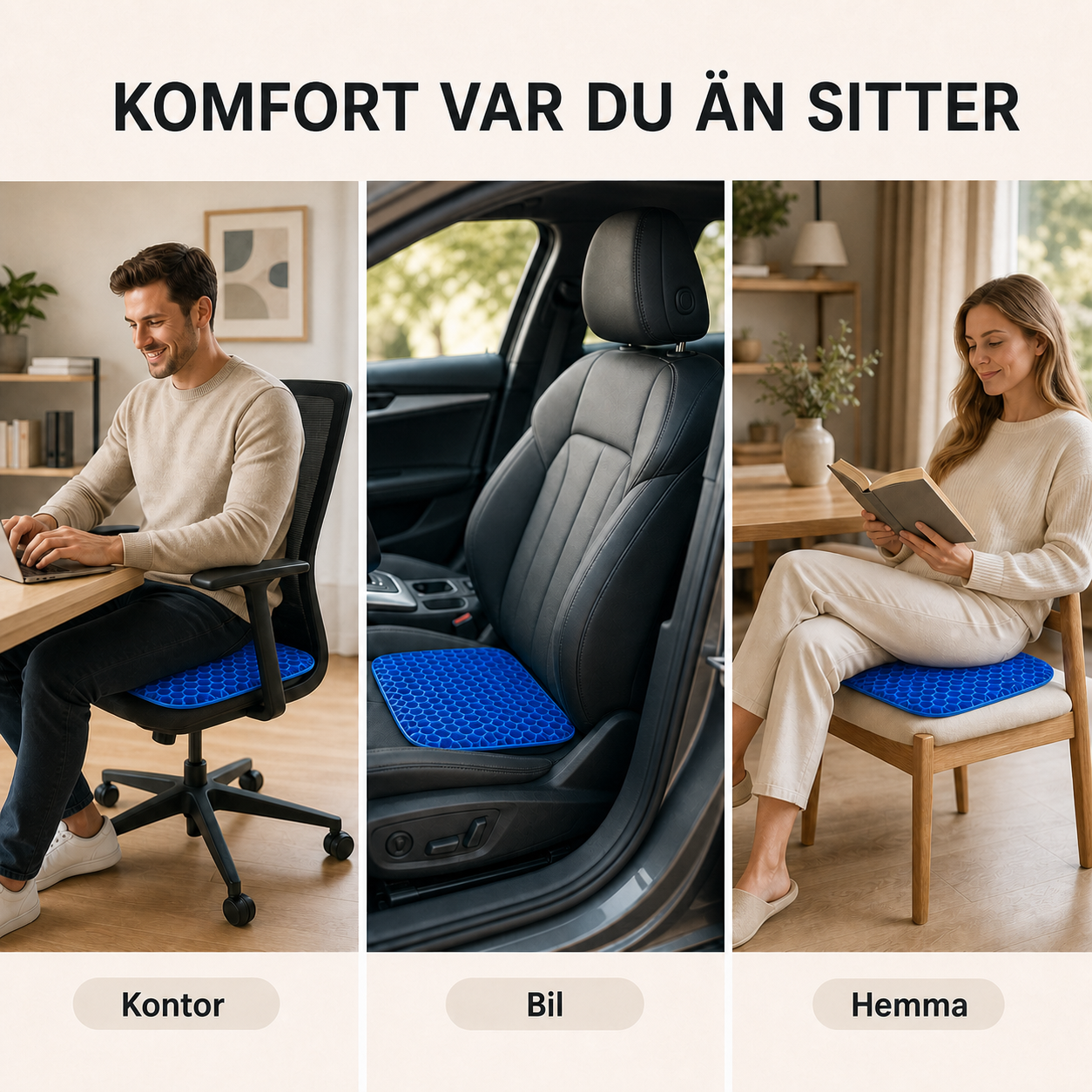 GelSits™ – sitt bekvämt igen, varje dag