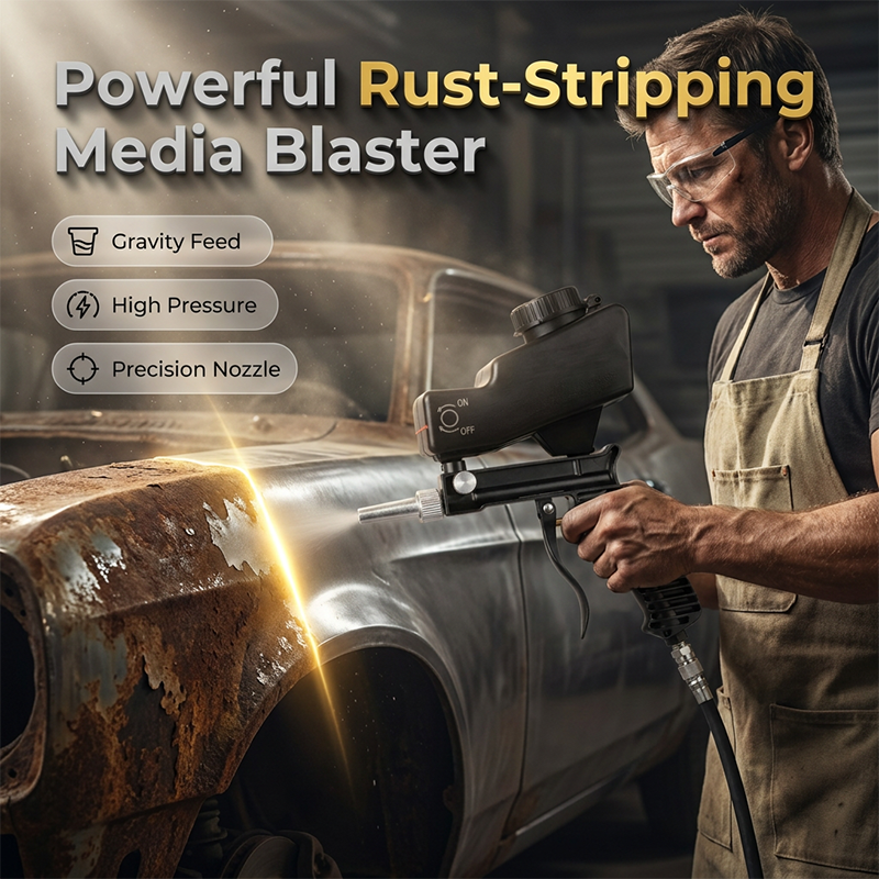BlästerPro™ - Pneumatisk sandblästringspistol, ta bort rost och färg