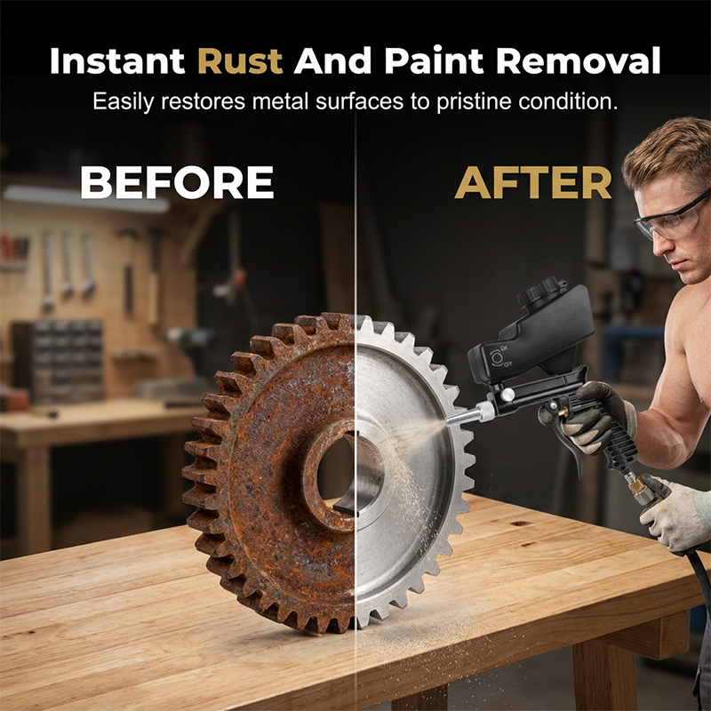 BlästerPro™ - Pneumatisk sandblästringspistol, ta bort rost och färg